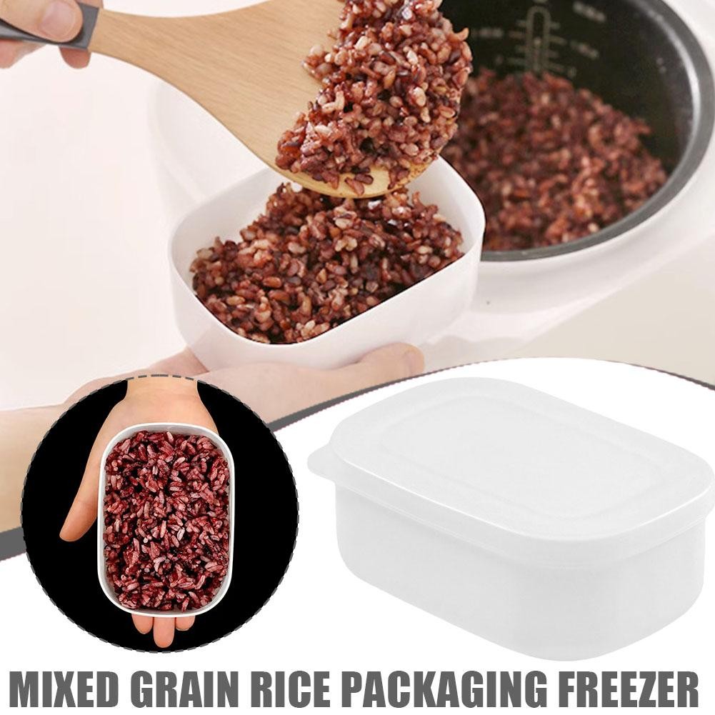 1/mixed Grain Rice Dispenser Freezer Box Brown Reduced Crisper Box ...
