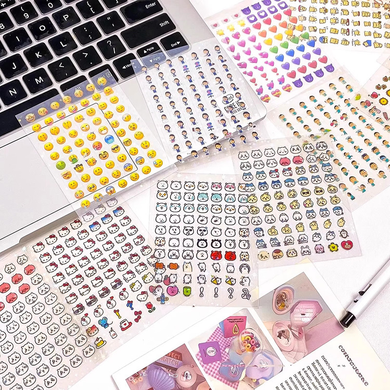 Mini Cute DIY Sticker Book Laser Star Sticker Hand Accounting Material ...