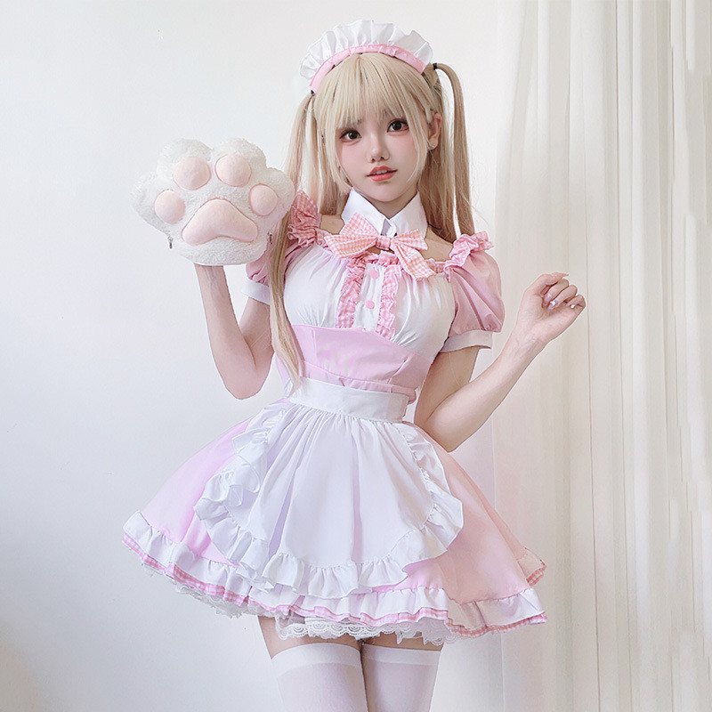 Japanese Anime Maid Cosplay Costume - Soft and Cute Lolita Design ...