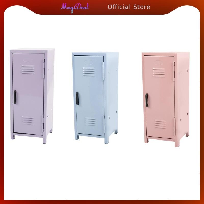 MagiDeal Small Desktop Locker Desktop Storage Organizer with Lock and ...