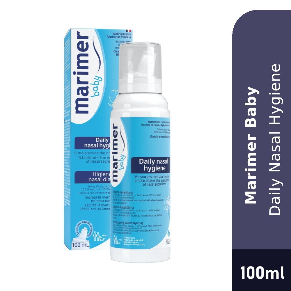 MARIMER Baby Isotonic Nasal Spray 100ml for Baby Nasal Spray, Baby ...