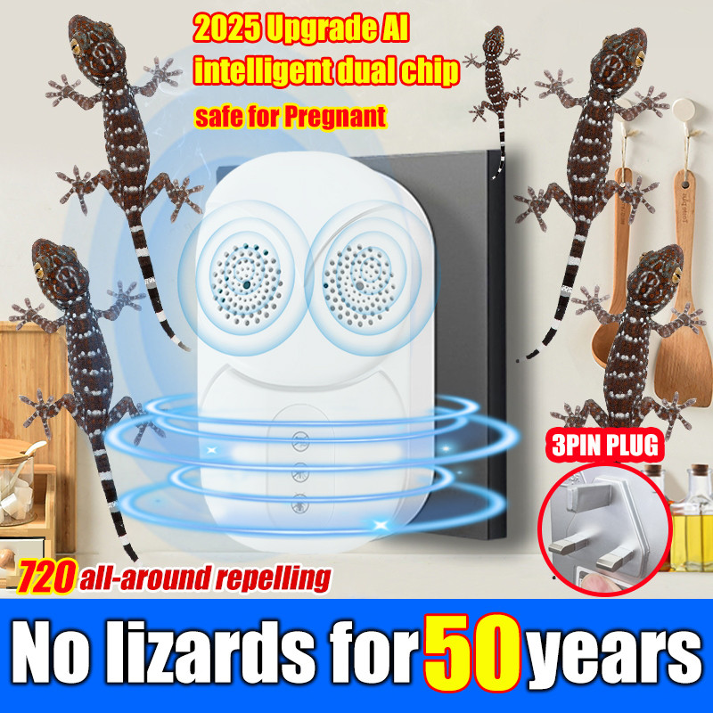 No lizards for 100 years lizard repellent ultrasonic pest repeller 720 ...