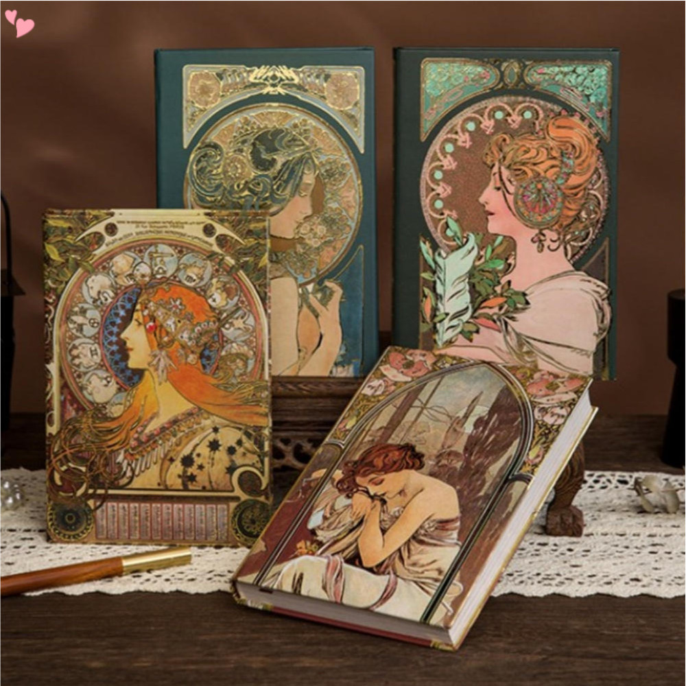 Vintage Notebook Oil Painting Series Hardcover Notebooks Classic Design ...