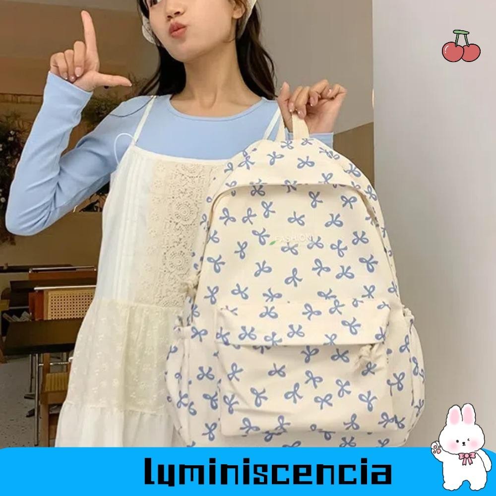 LUMINISCENCIA Women's Backpack, Nylon Large Capacity Student Backpack ...