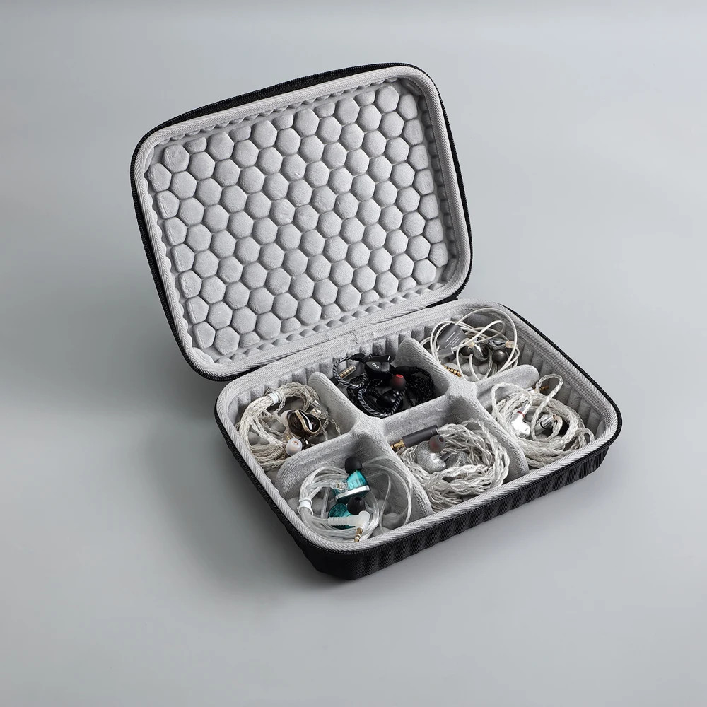 Portable Hard Case For Sony/Sennheiser HiFi Earphones – Small Orange EVA Protective Box