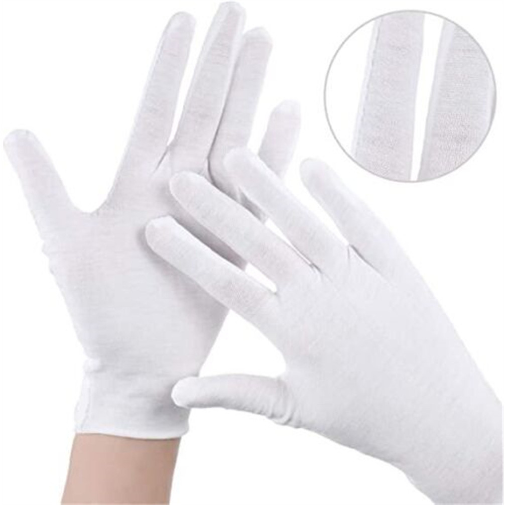 5 Pairs White Gloves Inspection Cotton Work Gloves... - Grandado