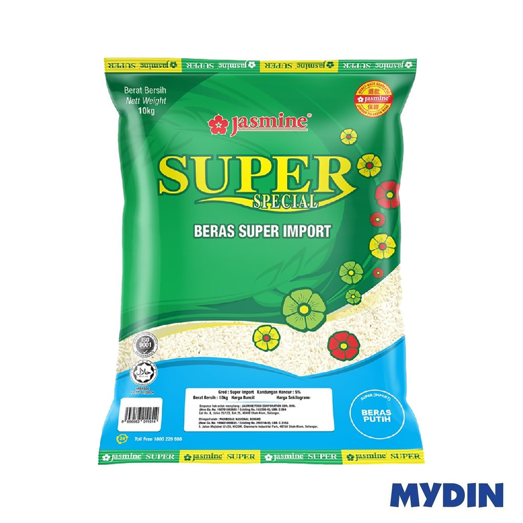 Jasmine Beras Super Import (10kg) | Shopee Malaysia