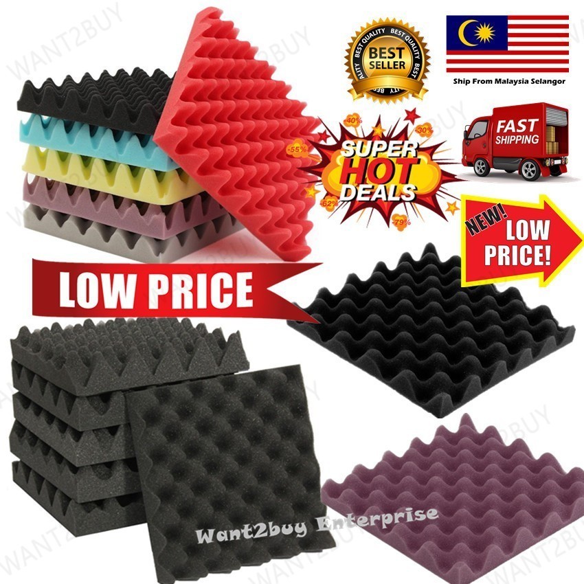 AGM Foam Kalis Bunyi Suara Soundproof Sponge Span Egg Shape Sound ...