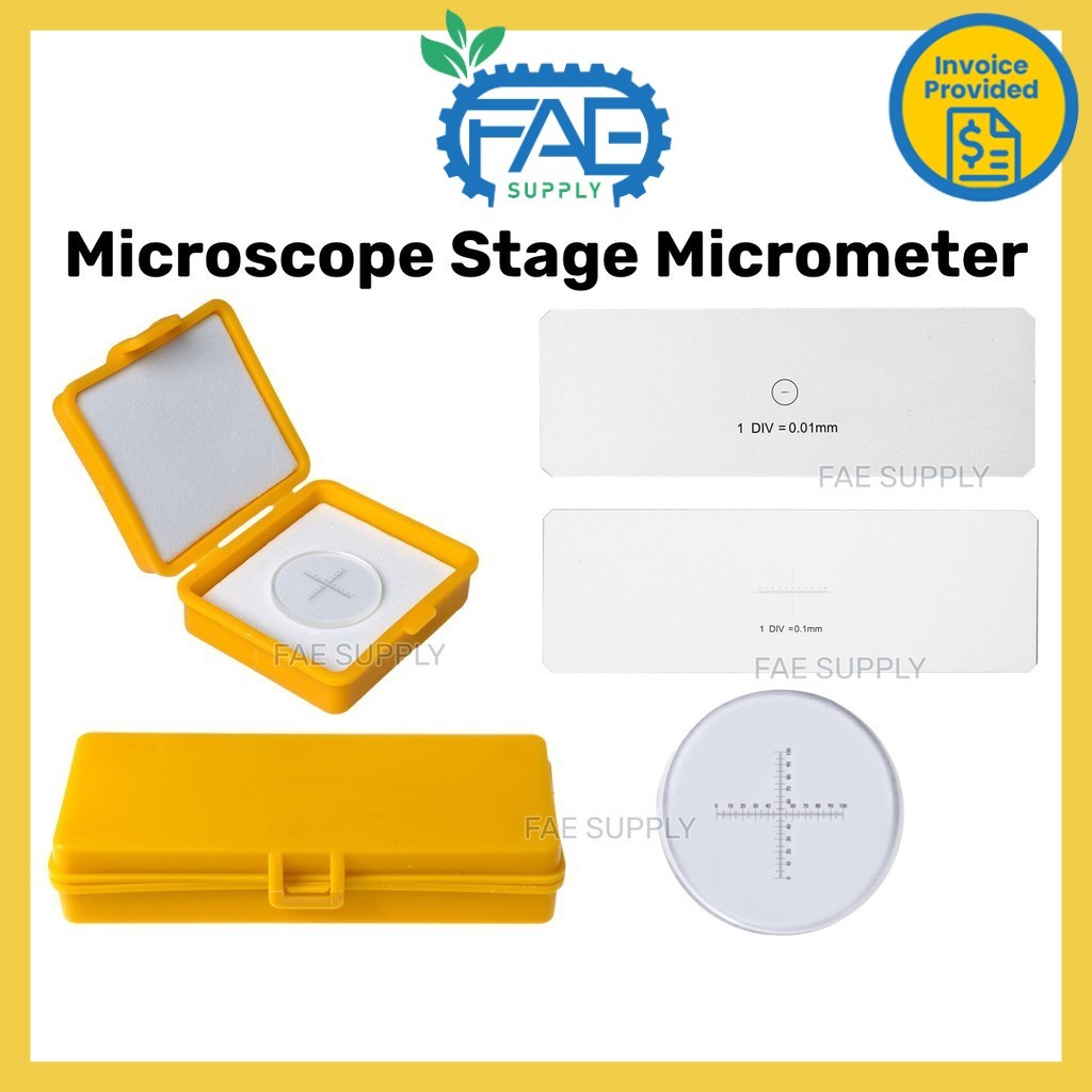 Microscope stage micrometer C1 0.01mm 0.1mm C7 microscope alignment ...