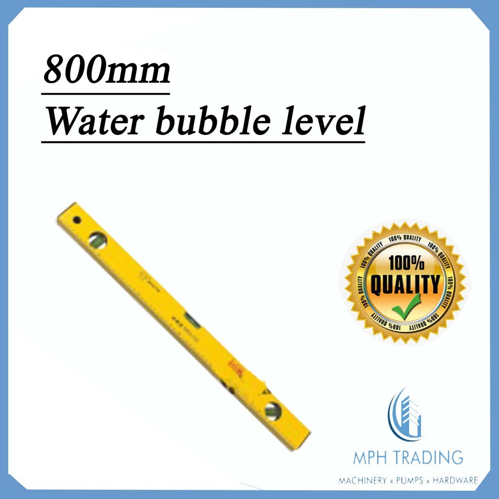 BESTIR 800MM BOX PROFILE ALUMINIUM SPIRIT LEVEL WATER BUBBLE LEVEL ...
