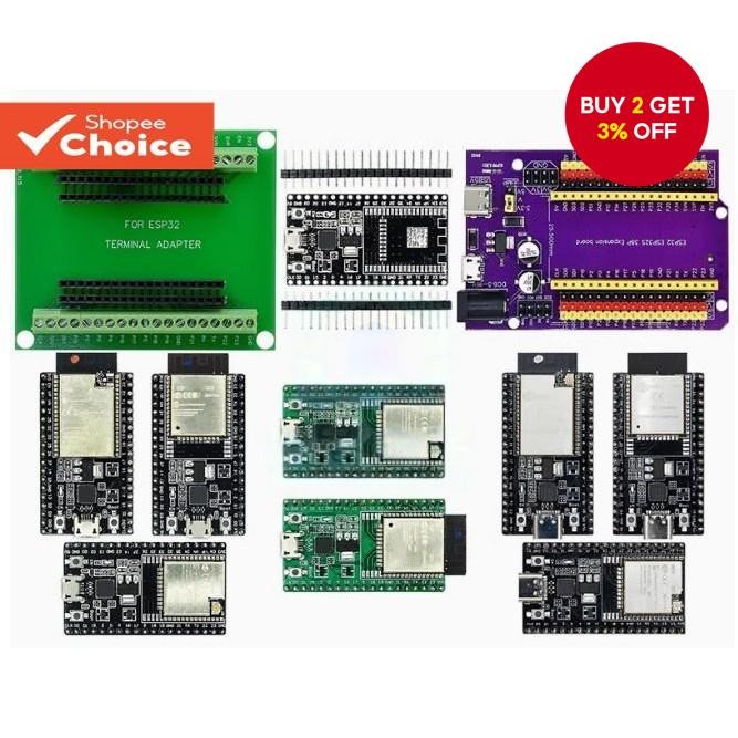 ESP32-DevKitC Development Board ESP32 Bottom Board Can Be Equipped with ...