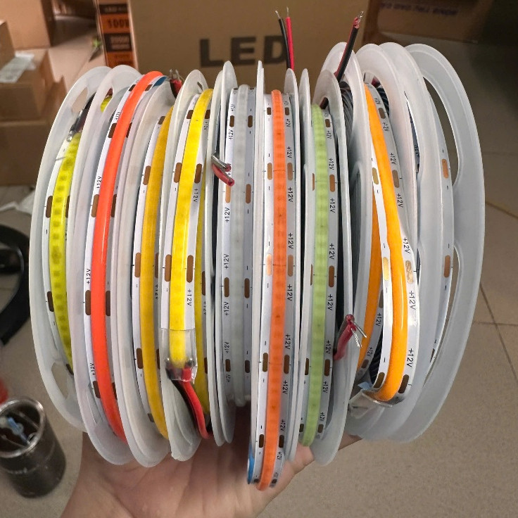 HIGH QUALITY WATERPROOF 12V COB LED STRING, 320 LEDs OVER 1M STRING, 5M ...