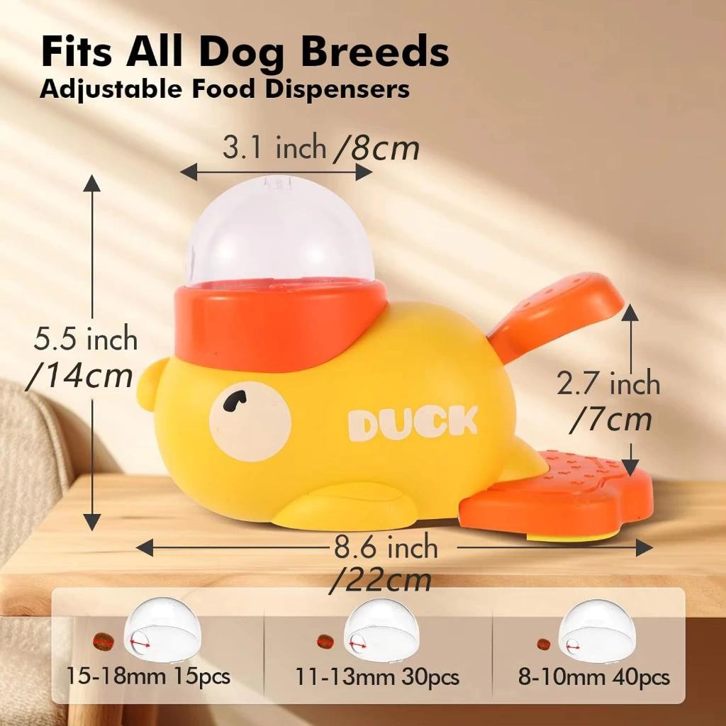 Little yellow duck food leakage device Freeze-dried snack launcher Pet ...
