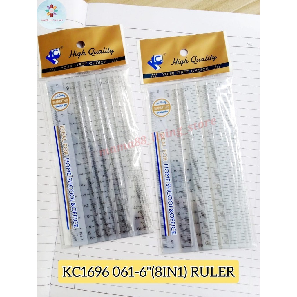 [READY STOCK] KC1696 061-6'' RULER (8IN1) | Shopee Malaysia