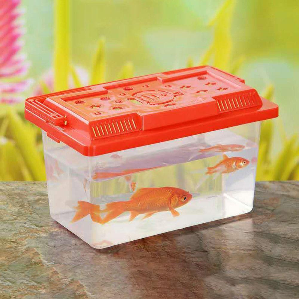 Goldfish Tank Portable Aquarium Cage Bowls Turtle Tank Cage Bowls ...