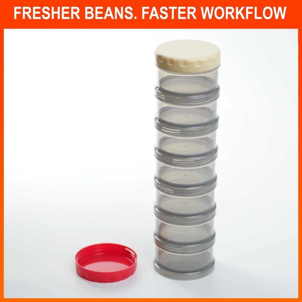 Coffee Bean Cellar Container for Single Dose. Airtight, Tinted ...