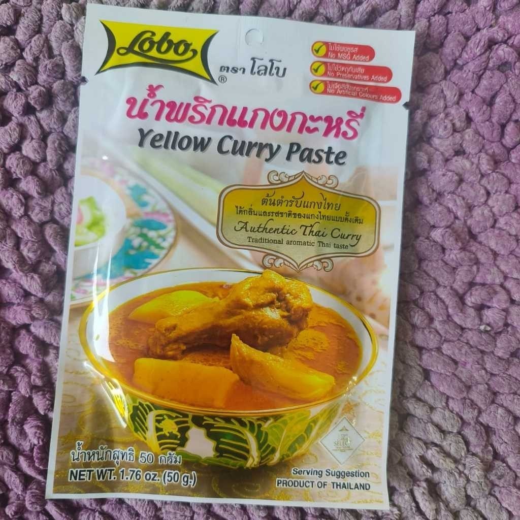 Thai Taste Yellow Curry Kit Tom Ka Paste Thailand Lobo Bak Kuet