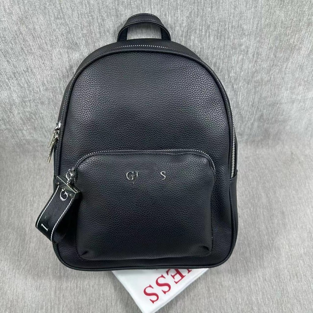 Guess Home Foreign Trade European American Trendy Casual Simple Solid Color Letter Large Capacity Backpack Backpack Factory Direct Sale Shopee Malaysia