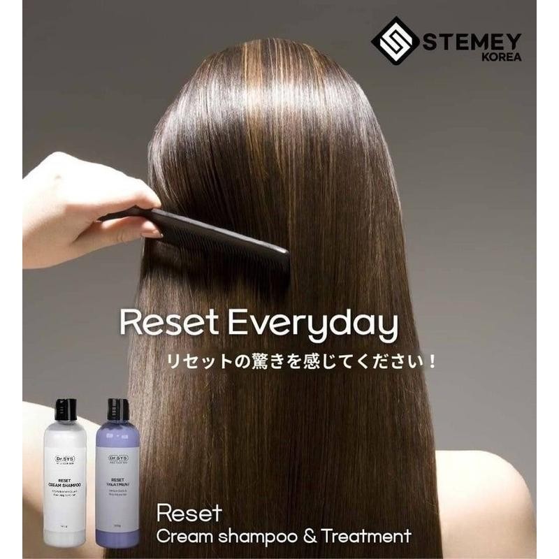 READY STOCK] Dr.SYS Reset Cream Shampoo & Reset Treatment 500ml