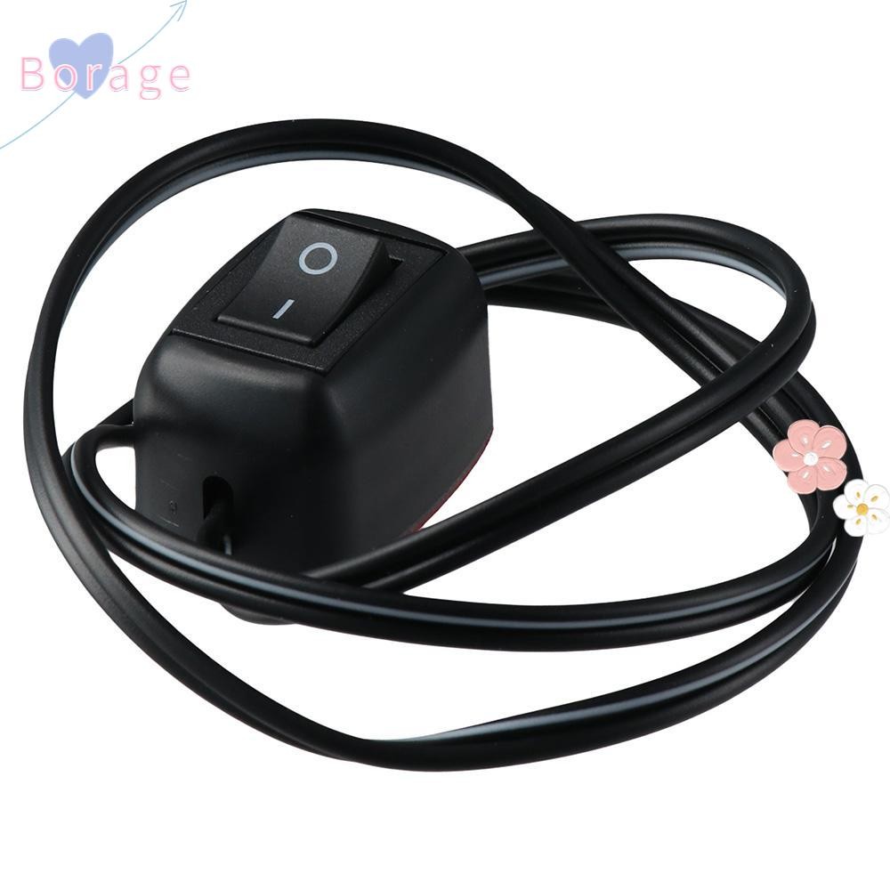 BORRAONE Car Push Button Switch, Plastic ON/Off DC12V Paste Type Switch ...