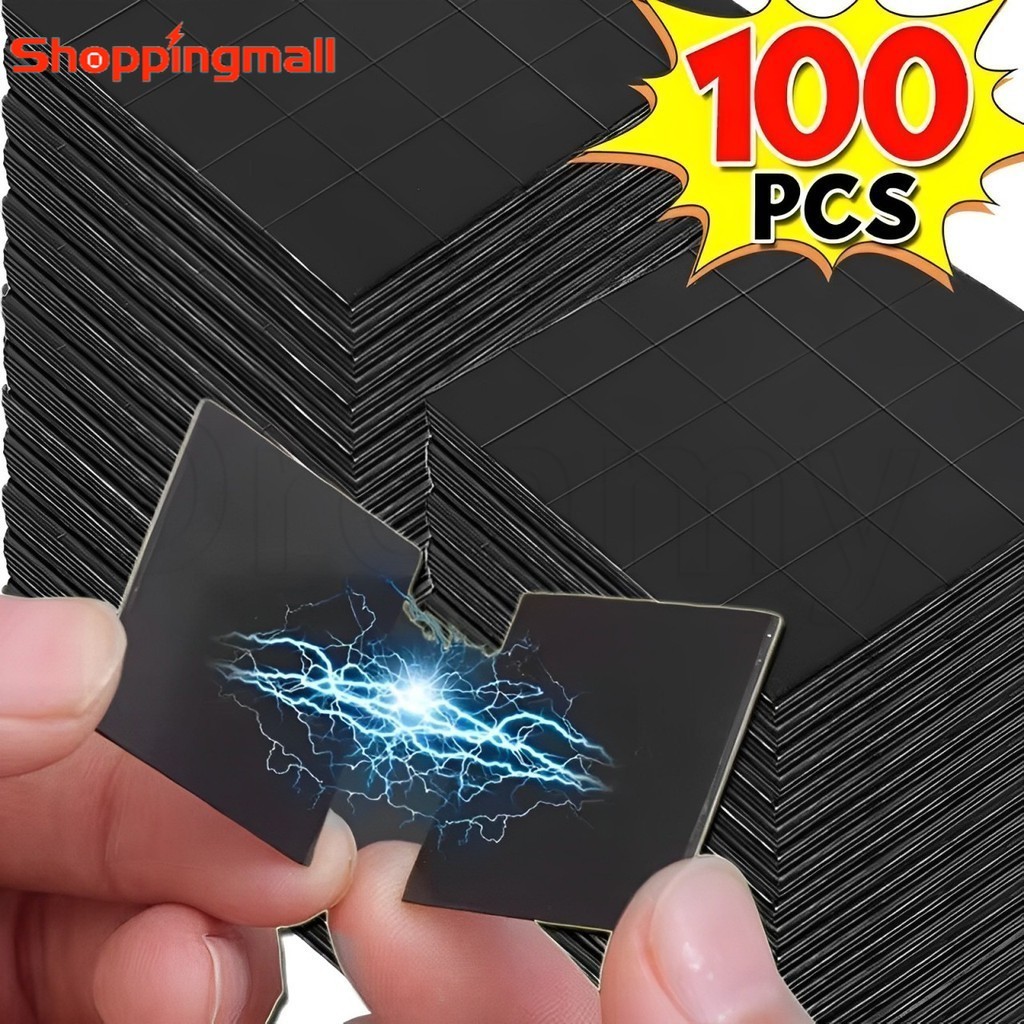 100Pcs Self-adhesive Magnetic Sheet - Round/Square Magnet Stickers ...