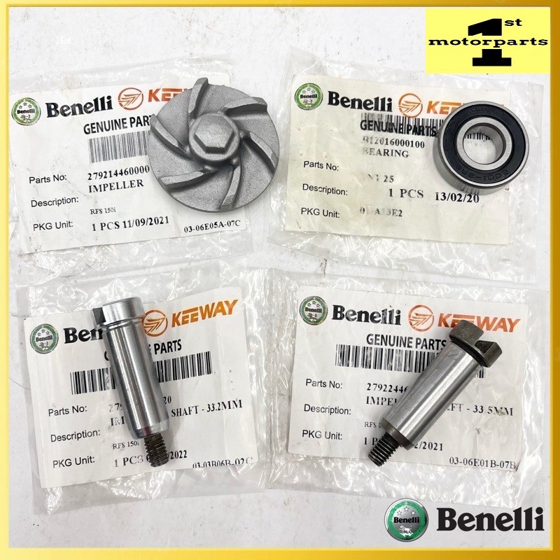[100% ORI BENELLI] RFS150 RFS / TNT25 WATER PUMP FAN IMPELLER SHAFT ...