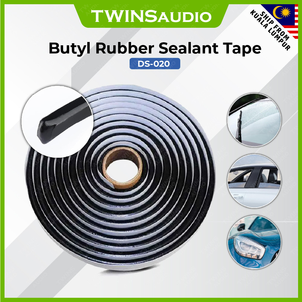 Butyl Sealing Tape – Rubber Sealant For Car Headlights, Mobile Homes, Waterproof, 10mm X 4m Roll