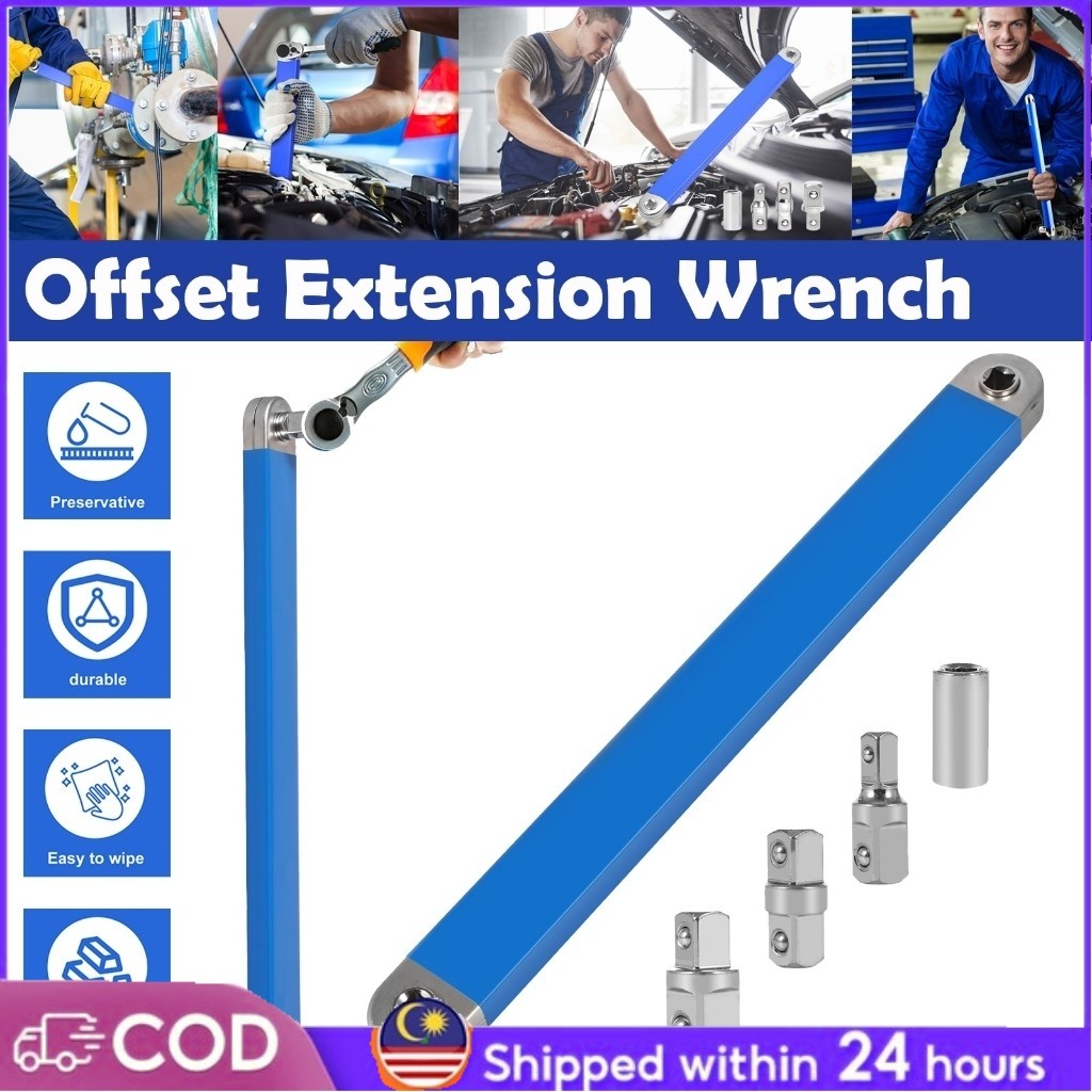 【MY】Ratchet Torque Extension Wrench Spanner Offset Socket Rachet ...