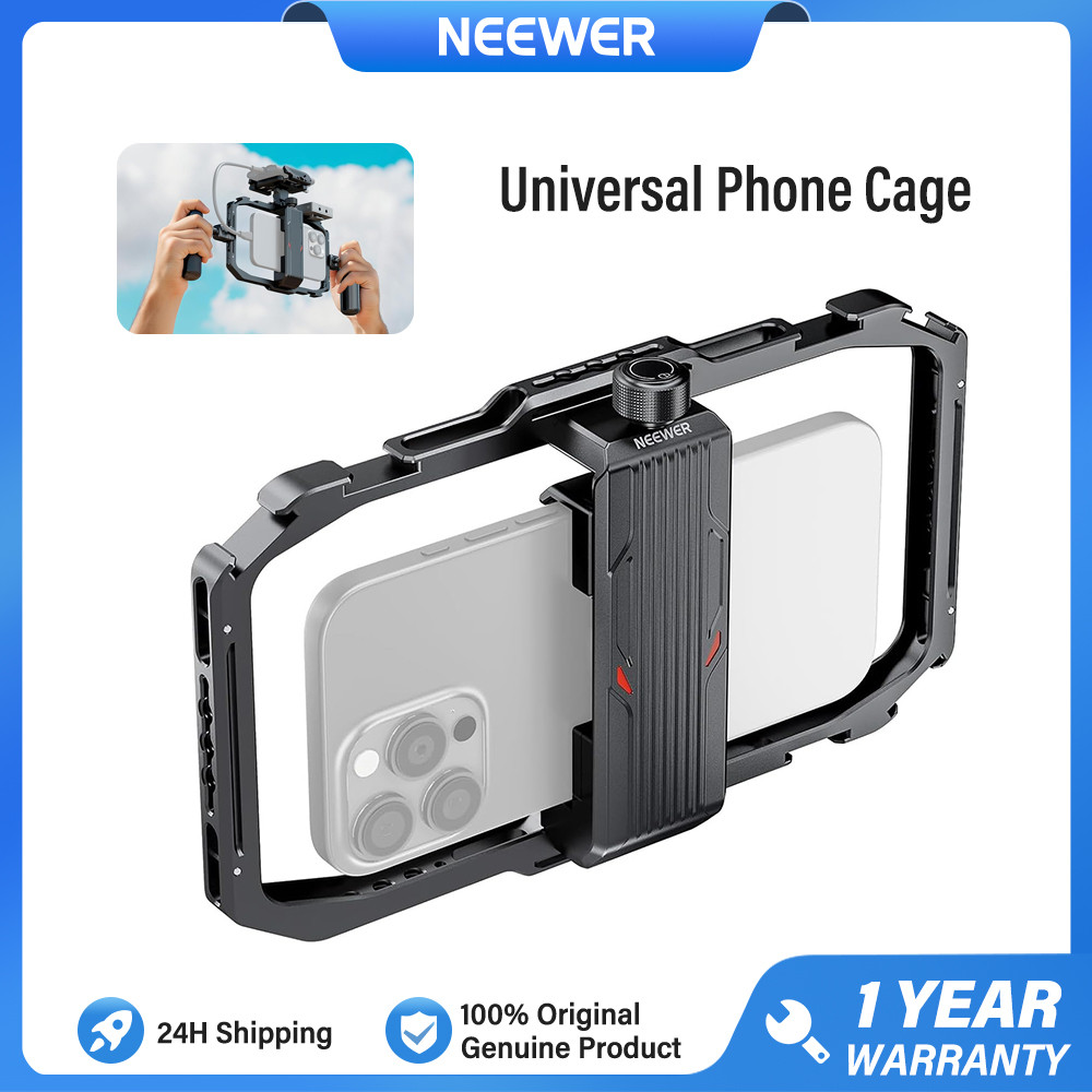 NEEWER Universal Phone Cage, Smartphone Video Rig with Quick Release ...