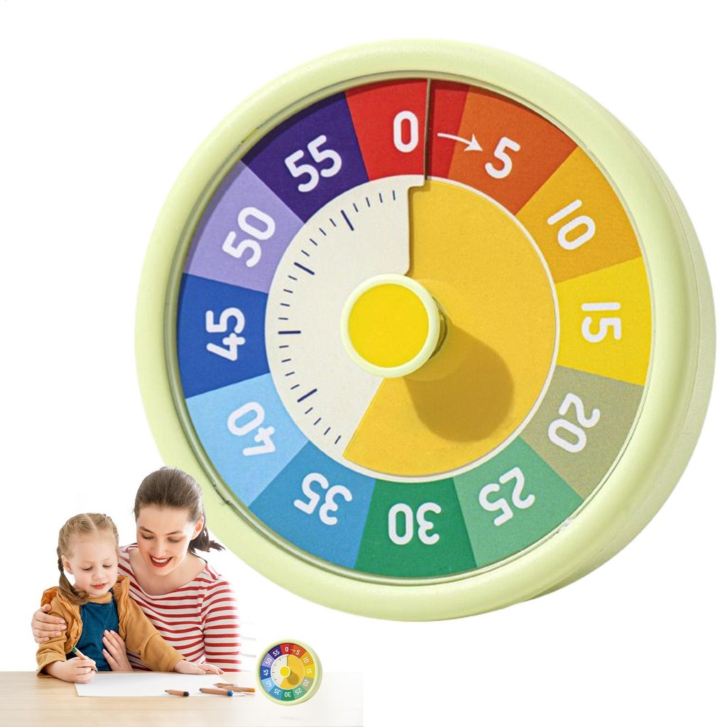 60 Minute Rainbow Visual Timers Kids Digital Countdown Alarm Schedule ...