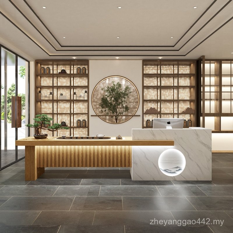 New Chinese Health Center Tea Shop Bar Counter Beauty Salon Reception ...