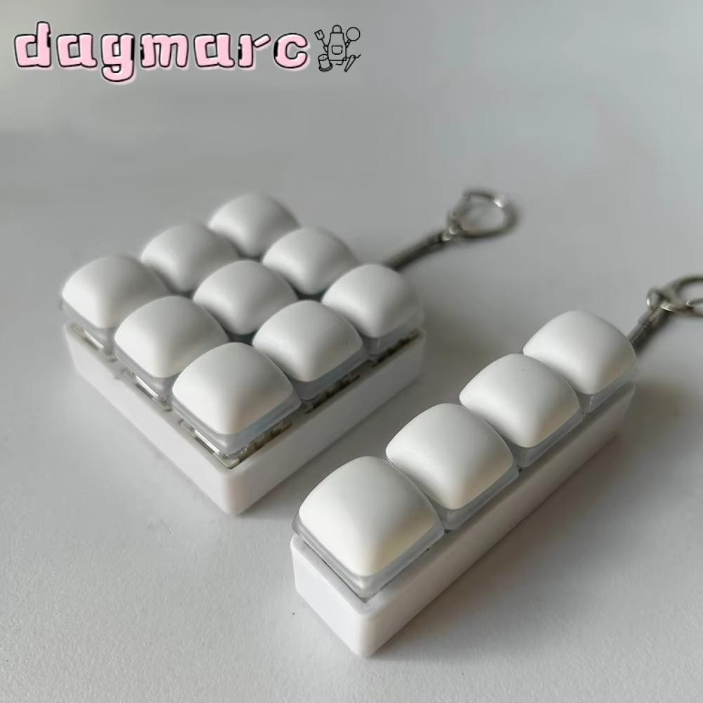 DAGMARC Fidget Keychain, 3/4/9Keys Keys Button Finger Keyboard Cap ...