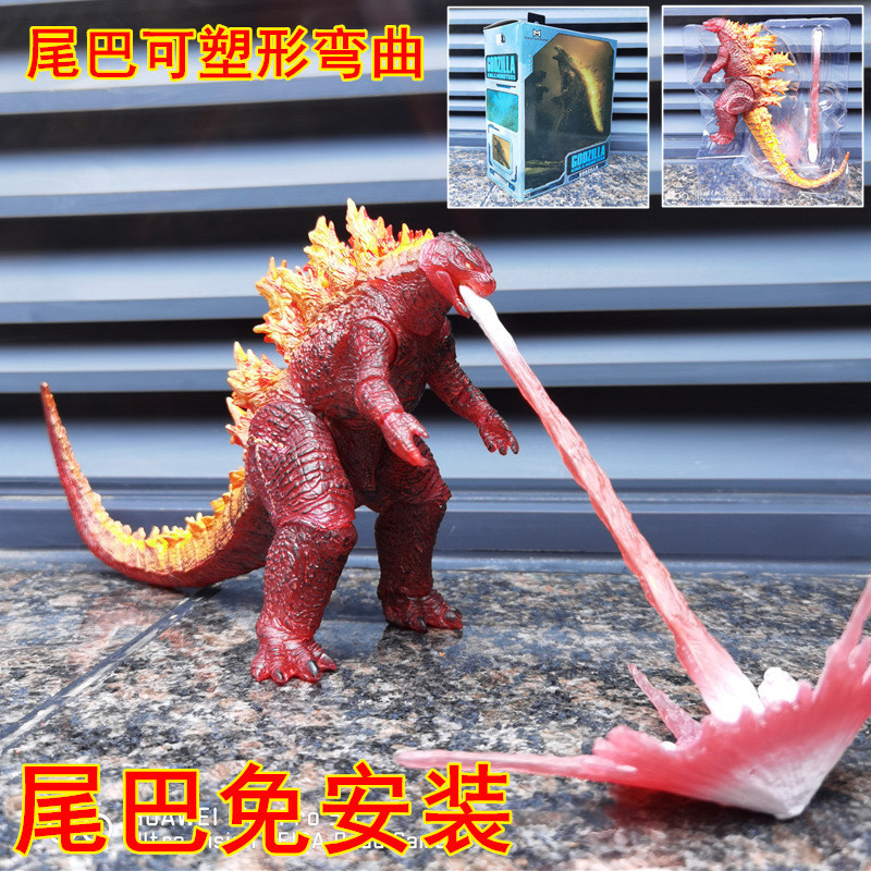 2021 Godzilla vs. Kong Filem NECA 2019 Red Lotus Godzilla Monster ...