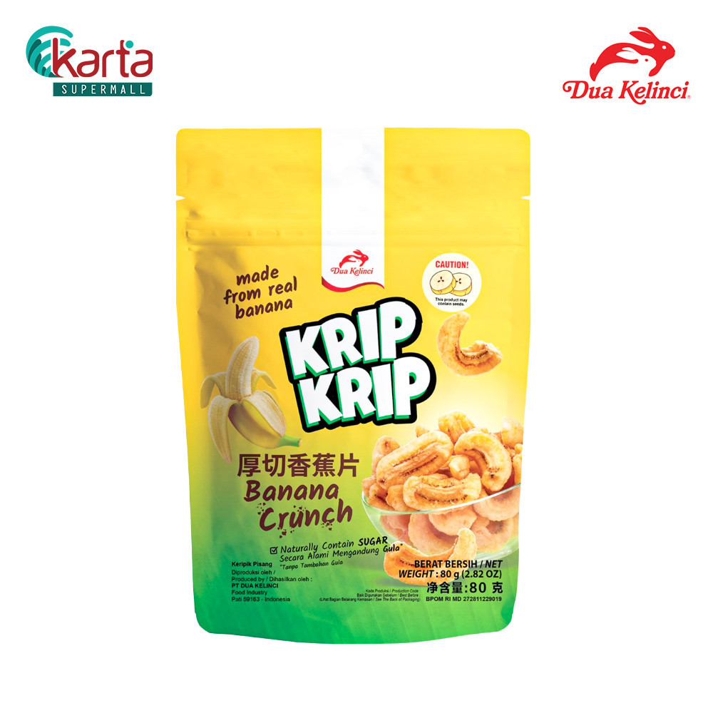 Krip Krip Banana Crunch 80g | Shopee Malaysia