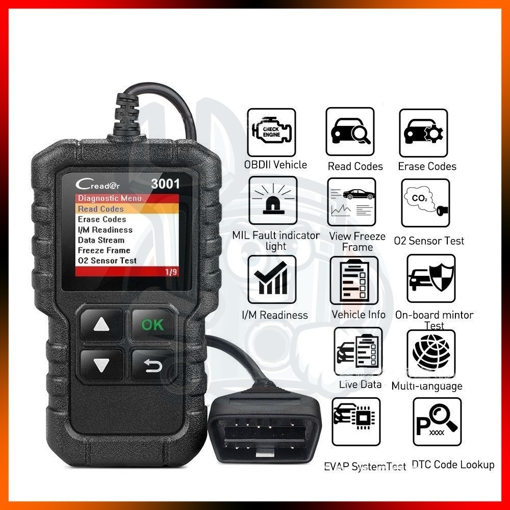 Engine Reader X431Launch CR3001 OBD2 Scanner Engine Fault Code Reader ...