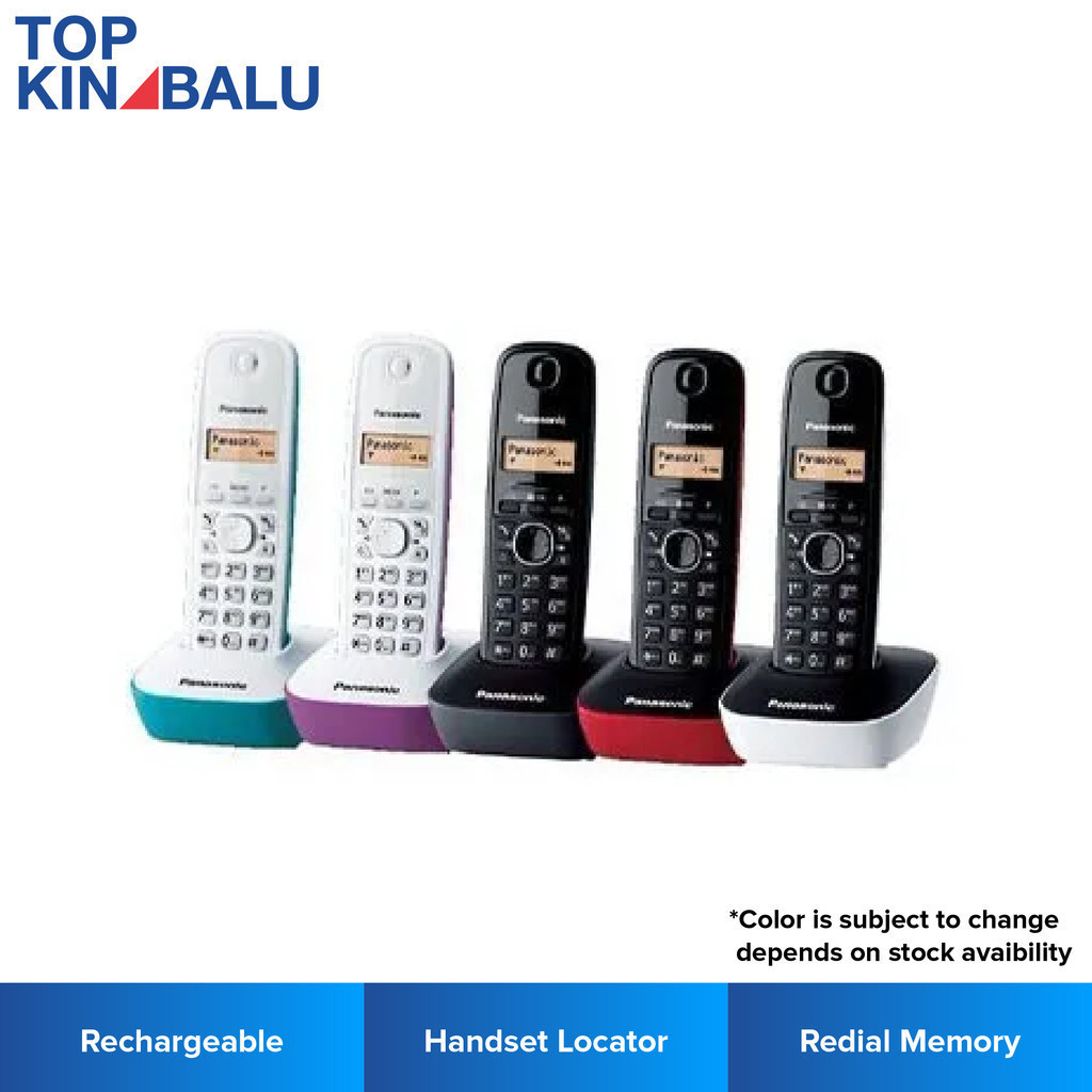 PANASONIC KX-TG1611 DECT CORDLESS (1 PHONE) | Shopee Malaysia