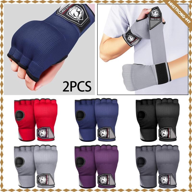 [WhstrongMY] Boxing Inner Gloves Gel Hand Wraps Workout Wrist Wrap Protection Quick Wraps for