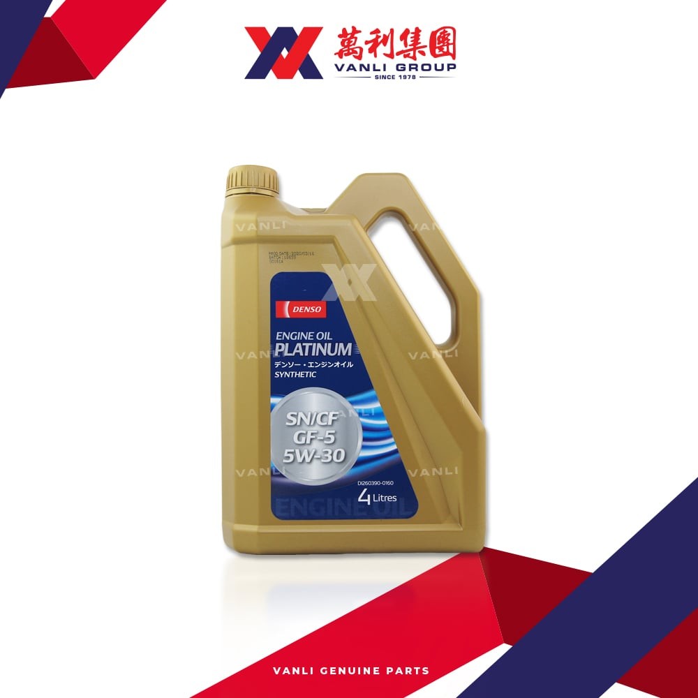 DENSO Platinum Fully Synthetic SN Engine Oil 5W30 4L - 260390-0160 ...