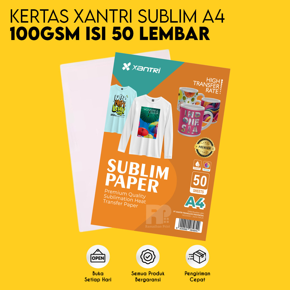 Xantri Sublime A4 100gsm Screen Printing Paper High Quality Special ...