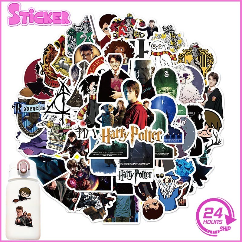 50PCS Harry Potter Stickers Waterproof For Kids Phone Notebook Journal ...