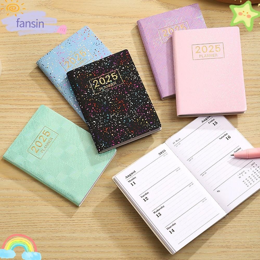 FANSIN 2025 Agenda Book, with Calendar Mini 2025 Planner Notebook ...