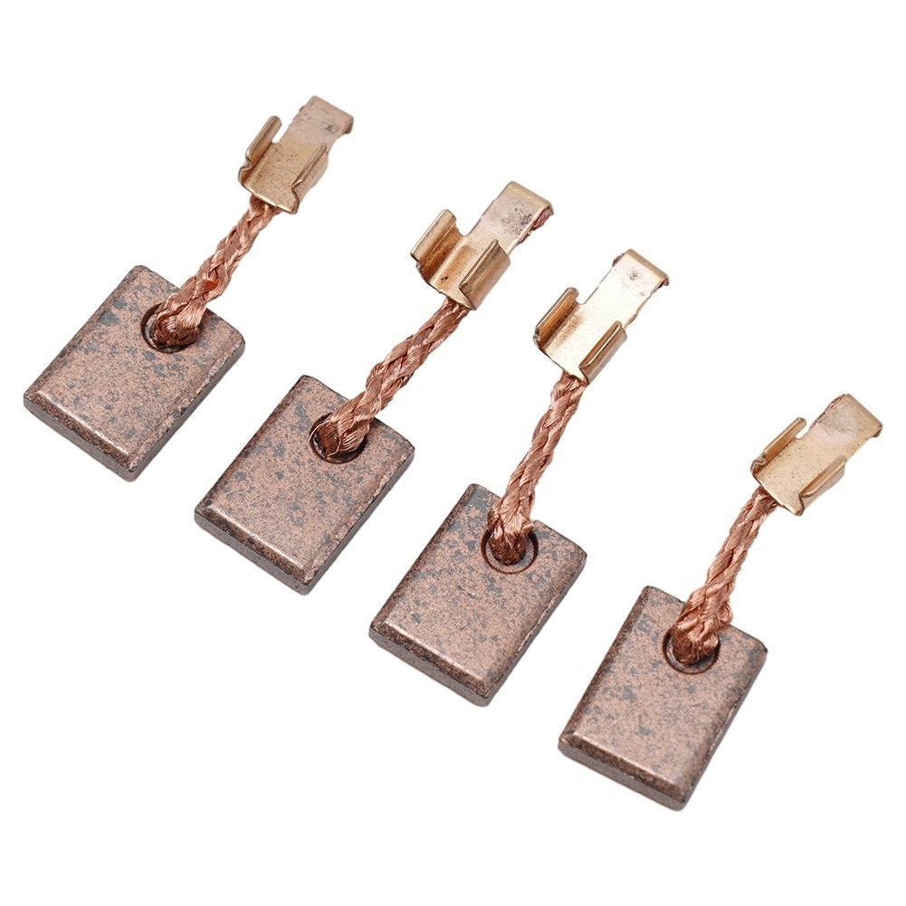 Produktbild von 4 Kohlebürsten – 13x10x3 Mm – Für CB-440, CB-448, CB-436, 195021-6, 194427-5, 194159-4 – Carbon+Metall – Für Elektrowerkzeuge