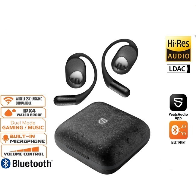 SoundPEATS GoFree 2+ Open Ear Earphones Extreme Comfort Sport Bluetooth  True Wireless