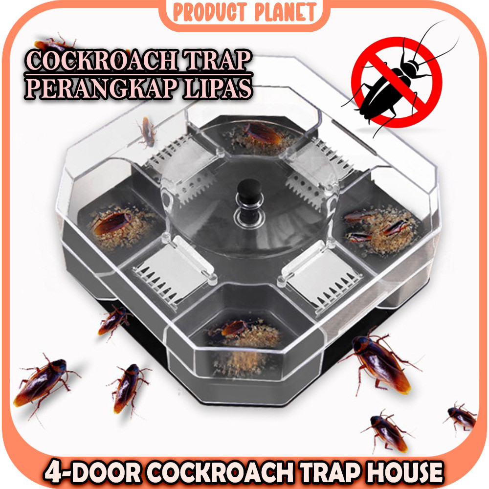 4-door Reuseable Cockroach Trap Box Non-Toxic Insect/Pests Control ...