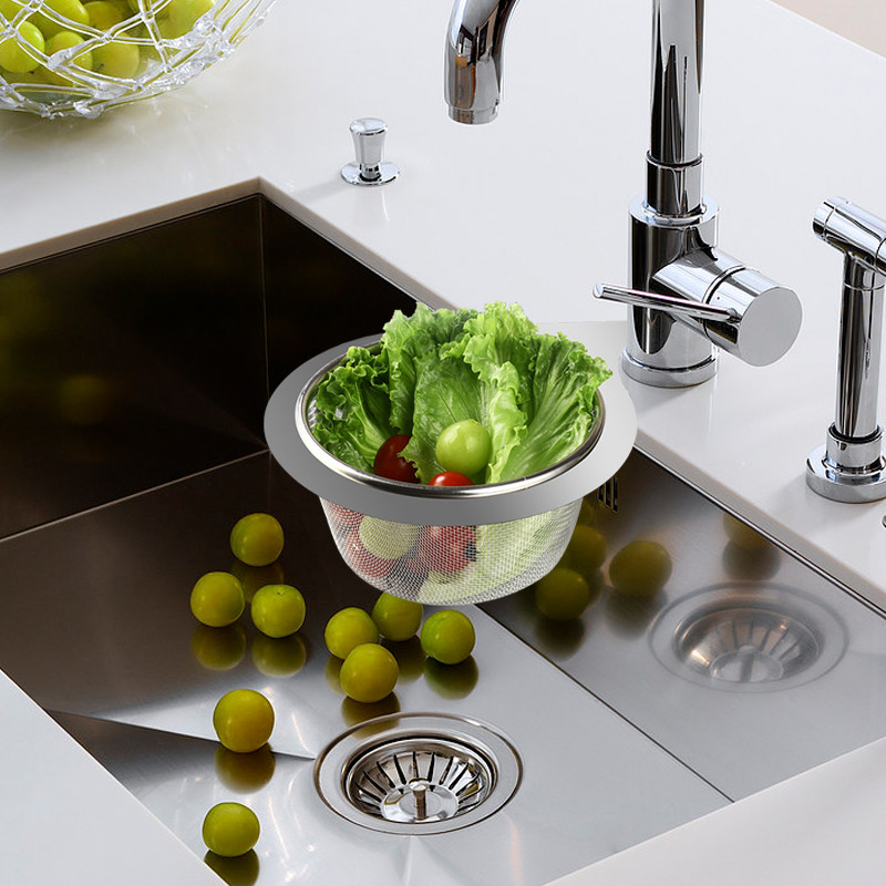 Stainless Steel Swan Drain Basket Kitchen Sink Garbage Filter Swan Dry ...