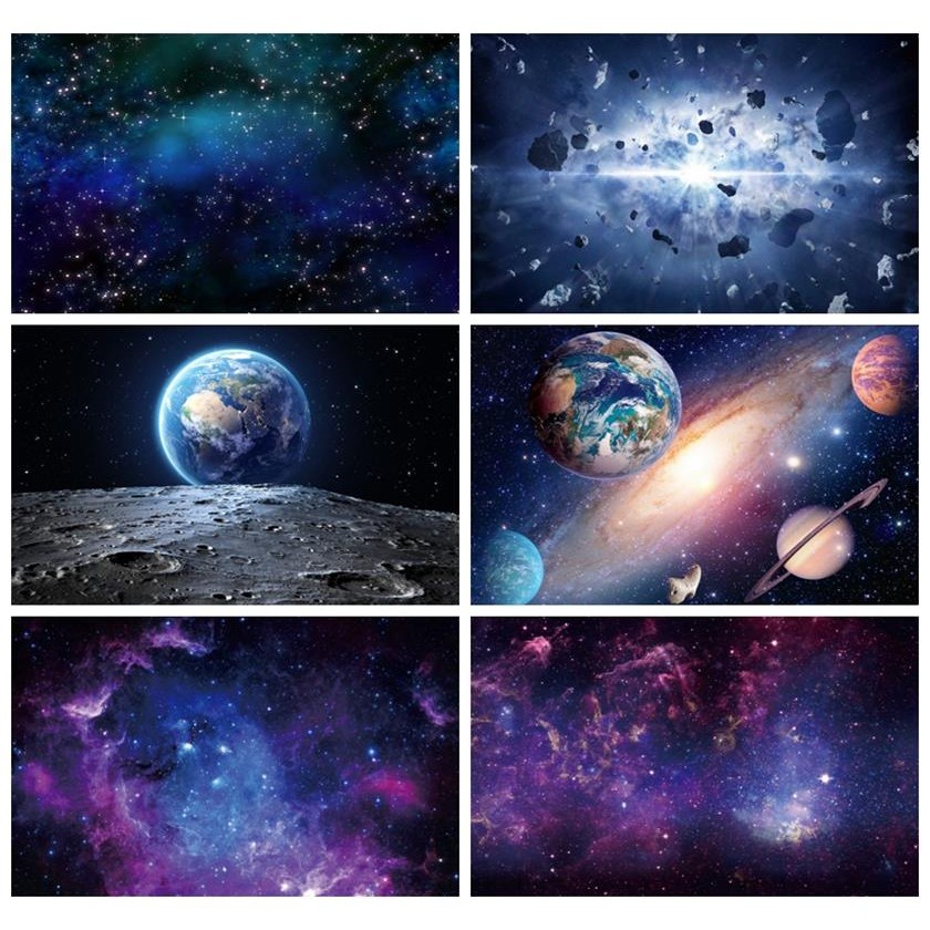 Space Universe Cosmic Galaxy Nebula Starry Sky Wallpaper Mural Living ...
