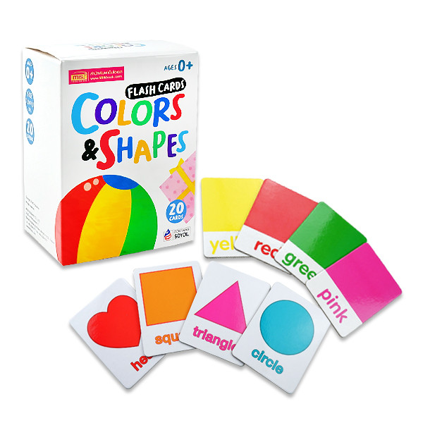 (BookZone): Flash Card Colors & Shapes 20 Cards (Boxed) | Shopee Malaysia