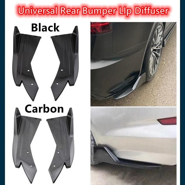 Universal Rear Bumper Lip Diffuser Winglet Wings Anti-crash Modified ...