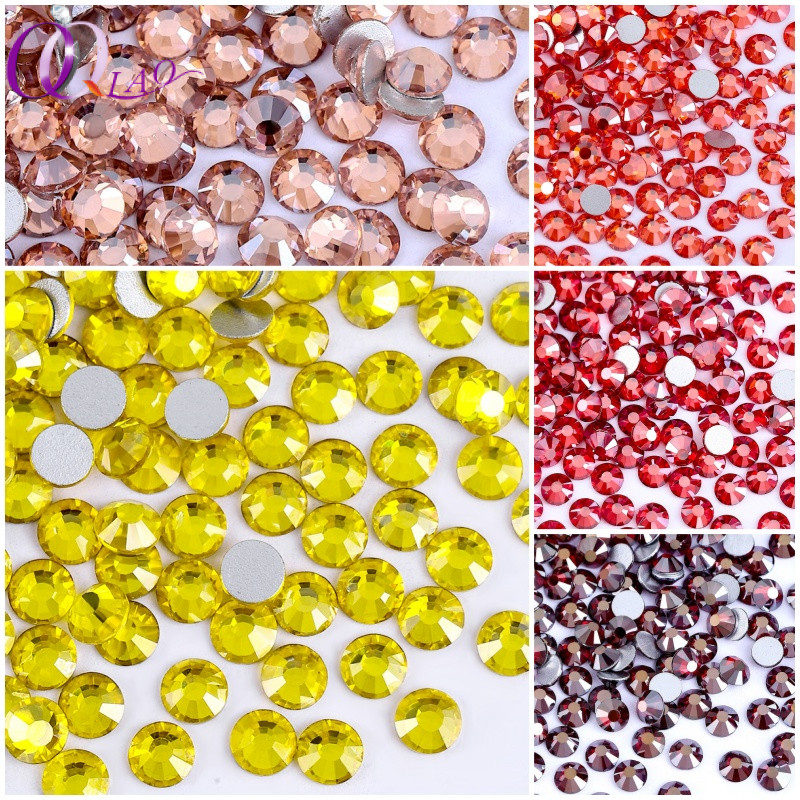 New Color SS6-SS30 Non Hotfix Rhinestones Crystal Super Glitter Glass ...