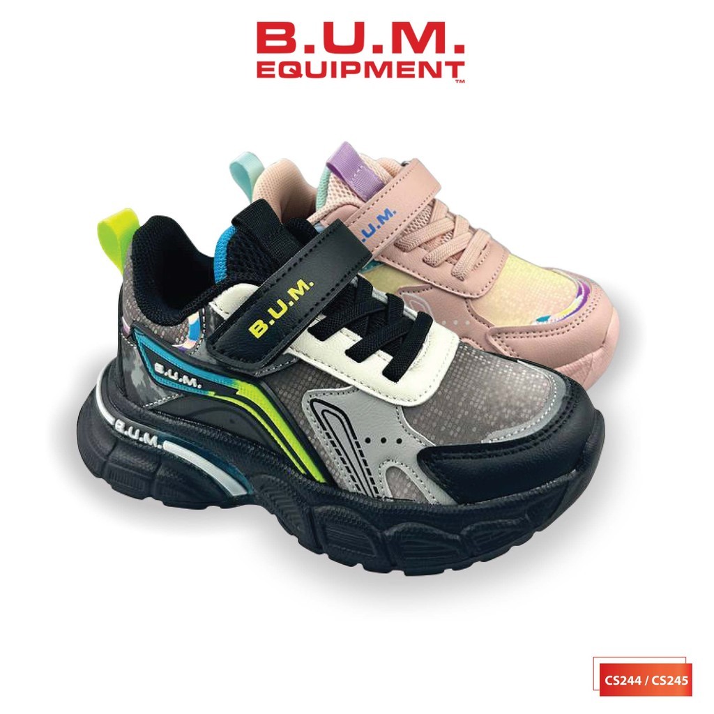 BUM Equipment Kid s Shoe CS244 CS245 Black Pink Kid Sport Shoes Shopee Malaysia